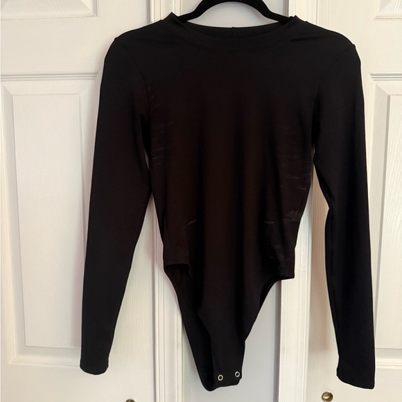 Good American Tops - Good American Classic Black Bodysuit